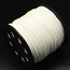Faux Leather Leatherette Flat Cord 2.7-3mm Ivory per metre