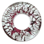 Beadsmith, Glass Foil Donut Pendant 41x41mm, Purple