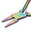 Beadsmith Pliers, Chroma Rainbow Titanium Flat Nose Plier