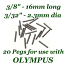 Beadsmith WigJig Pins #2 20pc, for Olympus Wig Jig