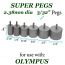 Beadsmith WigJig Super Pegs Small 6pc, for Olympus Wig Jig
