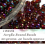 Acrylic Transparent 10mm Round Beads 20g (x40pc) Dark Topaz Iris AB