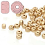 Czech Glass Fire Polished Micro Spacer Beads 2x3mm Pale Bronze x50pc (new)