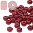 Czech Glass Fire Polished Micro Spacer Beads 2x3mm Dark Red x50pc (new)