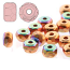 Czech Glass Fire Polished Micro Spacer Beads 2x3mm Copper Plate AB x50pc (new)