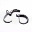 Gunmetal Black Leverback Brass Earring Findings, 5 pairs (x10pc)