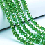 Imperial Crystal Faceted Rondelle Beads 8x6mm Transparent Green AB (70pc approx)