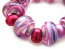 SOLD - Artisan Glass Lampwork Beads ~ Candy Ripple Set