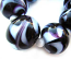 SOLD - Artisan Glass Lampwork Beads ~ Liquorice Swirl Set