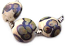 SOLD - Artisan Glass Lampwork Beads ~ Ivory Peacock Shimmer Set