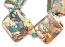 SOLD - Artisan Glass Lampwork Beads ~ Neptune's Palace ~ Encased Sleek Pillows Set