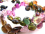 Multi-Tourmaline 6-7mm Heart Shape Briolette Gemstone Beads per half layout