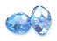 Imperial Crystal Roundelle Beads 14x10mm Light Sapphire AB x10