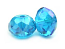 Imperial Crystal Roundelle Beads 14x10mm Med Aquamarine AB x10