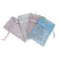 Organza Drawstring Pouches ~ Pastels with Silver or Gold (5x4) 125x100mm x12pc
