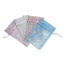 Organza Drawstring Pouches - Pastels with Silver or Gold (2.75x3) 70x75mm x12pc
