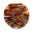 Autumn Tempest (etched) - 35mm ~ KGBeads Handmade Artisan Glass Lampwork Pendant Bead