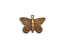 Vintaj Natural Brass 20x14mm Etched Butterfly Charm x1