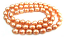 Freshwater PEARL Beads Oval Egg 5x6m Antique Peach