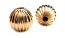 Gold Filled Beads - 9mm Round Corrugated Fluted Bead x1