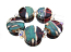 Taxco 22x9.5mm Buttons - Ian Williams Artisan Glass Lampwork Beads