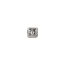 Sterling Silver Beads - 3.5mm Alphabet Cube Bead (2mm hole) Letter M x1