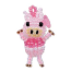 Miyuki Seed Beads - Mascot Fan KIT no. 35 - "Hana" Pig Beaded Charm