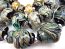 Raku Aurae Swirl Nuggets - Huge set (34 beads) inc Focal Pendant - Ian Williams Artisan Glass Lampwork Beads