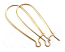 Gold Plated Long Loop Arched Earhook Wires 33 x 12mm x1pr