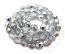 Czech Glass Fire Polished beads 3mm Silver Half Coated Metallic x50