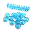 Czech Glass Rondell Disk Spacer Beads 4mm Aquamarine x100