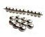 Base Metal Beads - 3x2mm Donut Spacer Silver Plated x144