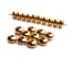 Base Metal Beads - 3x2mm Donut Spacer Gold Plated x144