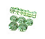 Czech Glass Fire Polished beads - 6/3mm Rondelle Peridot x25