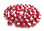 Czech Fire Polished beads 4mm Ruby Lustre x50