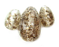 Glitter Flakes Eggs Set of 3 Artisan Glass Lampwork Beads