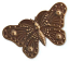 Vintaj Natural Brass - 69x38mm Butterfly Grandeur x1
