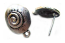 Spiral Design Ornate Earring Post Studs Earposts Antique Silver x1pr