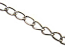 Twisted Curb Necklace Chain 5.5x3.5mm Open Link Non Soldered, Platinum Silver x500cm