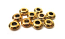 Antiqued Gold Tone 6mm Disk/Rondelle Beads x10