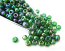 Glass Seed Beads 8/0 - 3mm Iris Emerald Green 50g