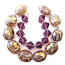 Scarabs of Gold & Amethyst - Ian Williams Artisan Glass Lampwork Beads