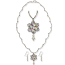 Jewellery Project Kit - Necklace & Earring Set - Flower Filigree - Crystal AB
