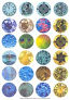 Collage Sheet - Pre-Printed Images Circles 30mm
