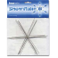 Beadsmith Snowflake Ornament Wire Form 6 inch 6 pc pack