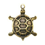 Trinity Brass Antique Gold 18x14mm Turtle Charm x1