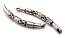 Bali Style Bracelet Link Bar Silver #C x1