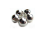 Base Metal Beads - 5mm Round Spacer Silver Plated x72