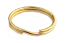 Tempered Steel 24mm Split Rings Keyring (Gold) x1