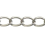 Trinity Brass Antique Silver 4.5x3.2mm Medium Oval Curb Chain (open link) per x1ft - 30cm